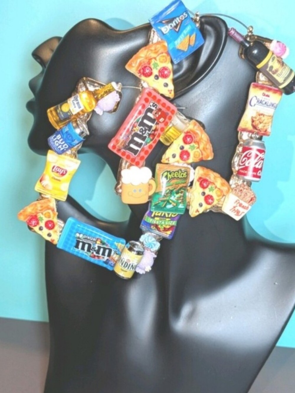 Hand Crafted Multi-Color Snack & Pizza Charm Earrings